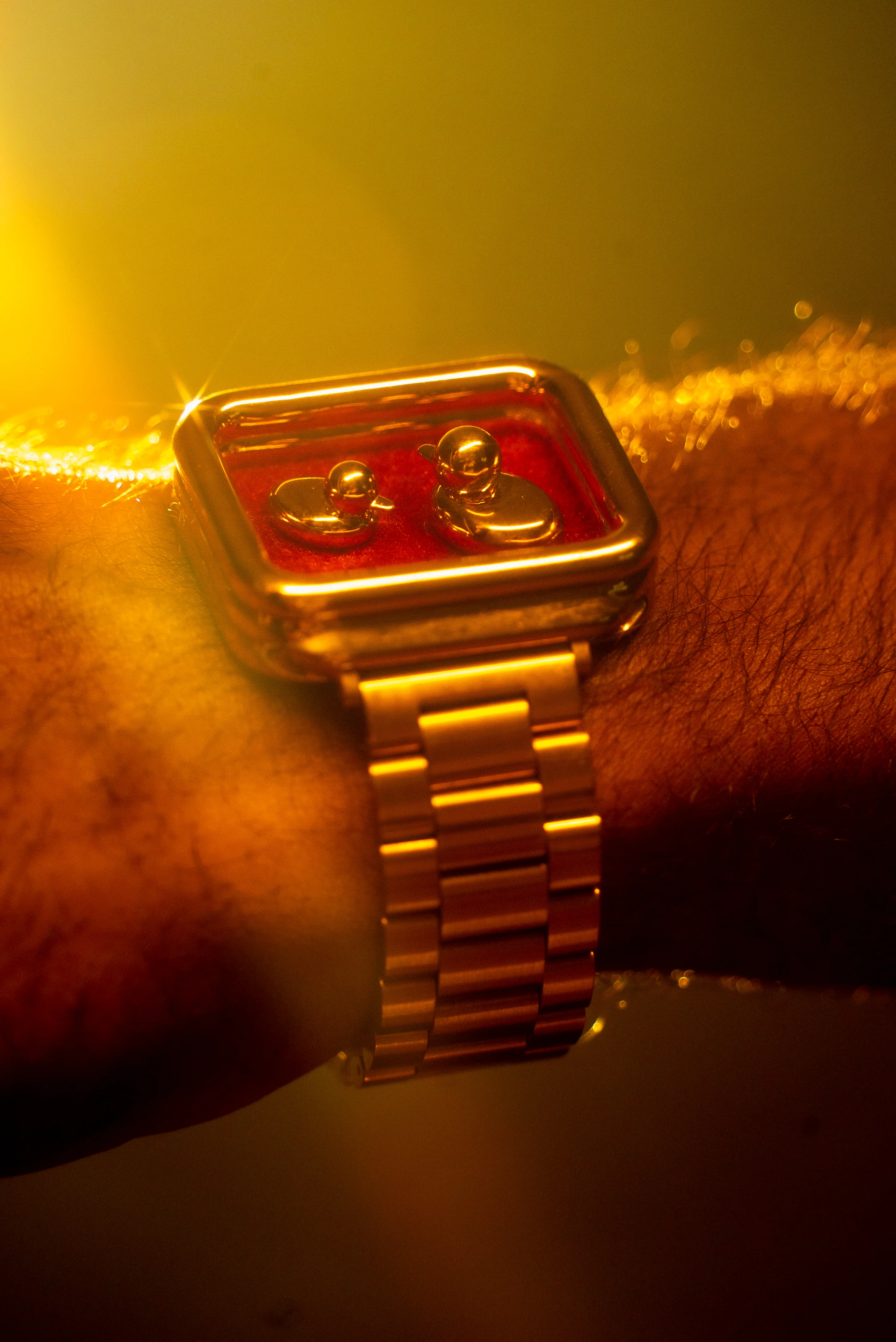 Luxury Jewelry Watch - Gold Velour - Image 4